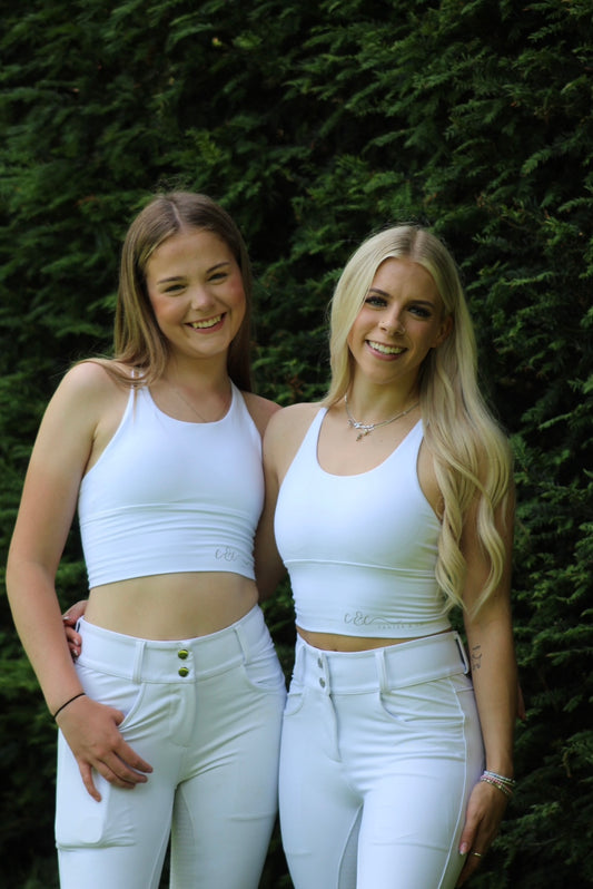 White Sports Bra