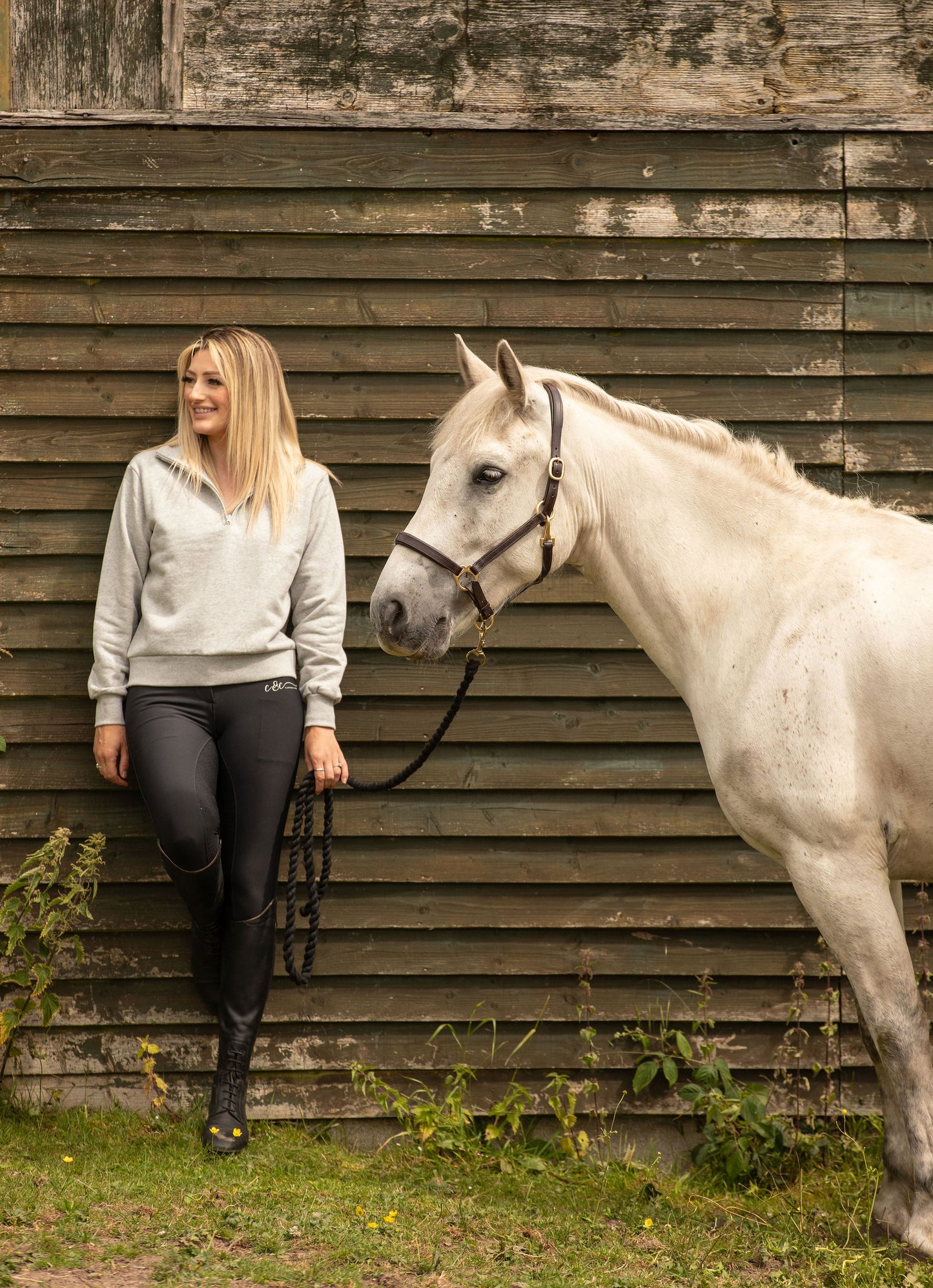 Grey Quarter Zip Jumper